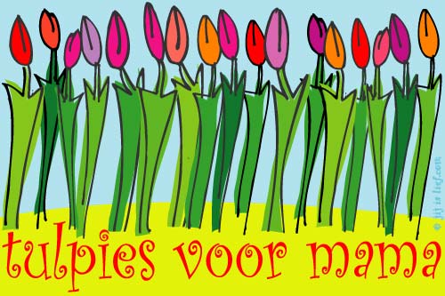 Kaart: Tulpies voor mama