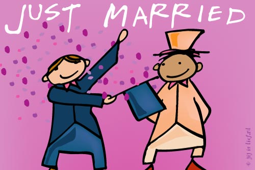 Kaart: Just married