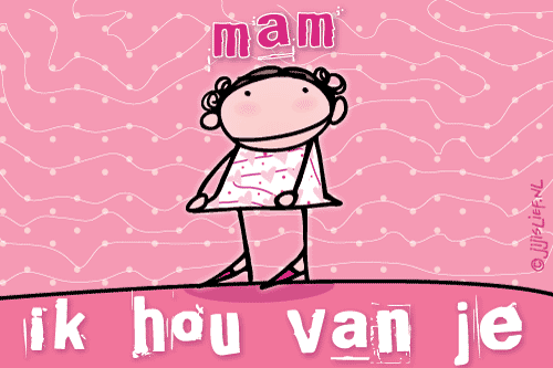 Kaart: Mam ik hou van je