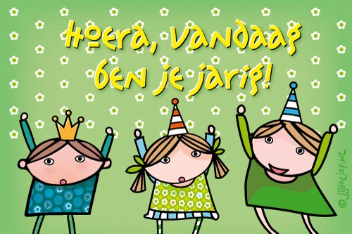 Kaart: Vandaag ben je jarig!