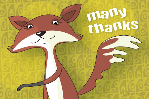Kaart: Many thanks