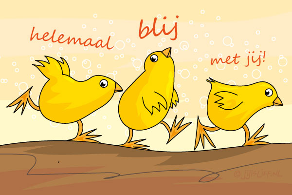 Kaart: Blij met jou!