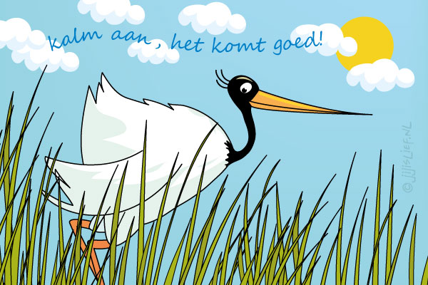 Kaart: Kalm aan, het komt goed!